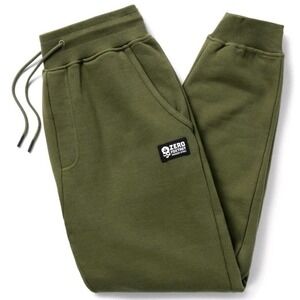 New Zero Foxtrot Smuggler Joggers Men M Olive Gym Lounge Fleece Sweatpants Comfy